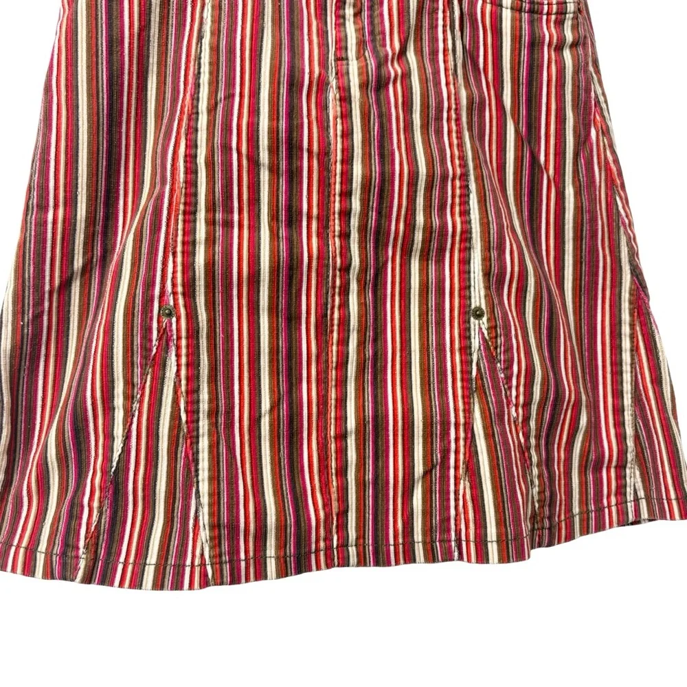 The Children's Place red Corduroy striped bohemian Y2K skirt Size 10‎